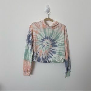 Aeropostale Cropped Tie Dye Sweatshirt | Size M